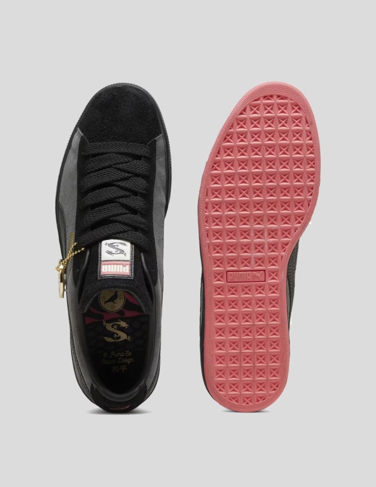 Colaborações PUMA x staple suede black/shadow gray